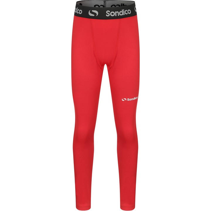 Sondico Boys Red Core Baselayer Tights Juniors Size 9