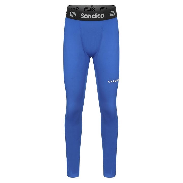Sondico Boys Blue Core Baselayer Tights  in Size 13 Years, Sports Direct
