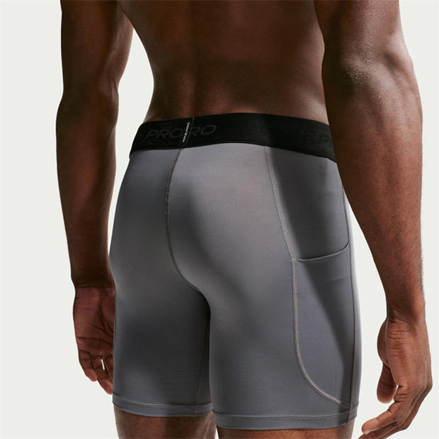 SmokeGrey/Black - Nike - Pro Core 9 Base Layer Shorts Mens