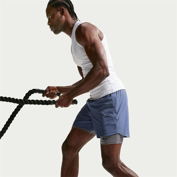 SmokeGrey/Black - Nike - Pro Core 9 Base Layer Shorts Mens