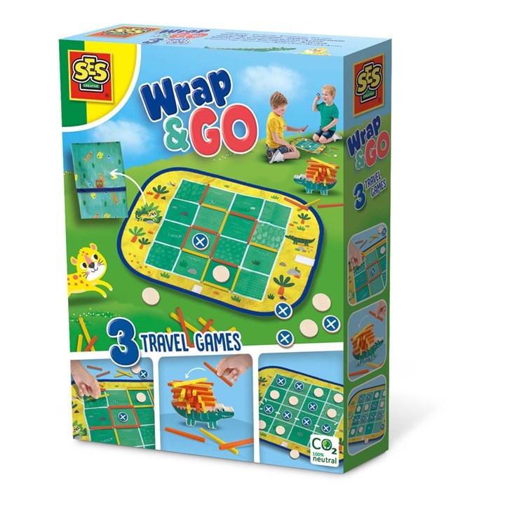 row   Kids  Wrap&Go Travel Games, Football by SES Creative, Sports Direct