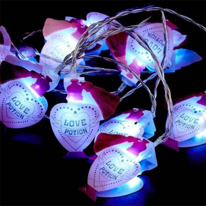 Harry Potter Unisex Pink Love Potion Bottle String Lights