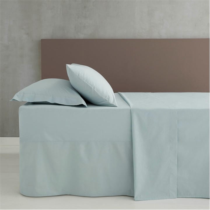 Catherine Lansfield  Blue Easy Iron Percale Combed Fitted Sheet in Size King, Sports Direct