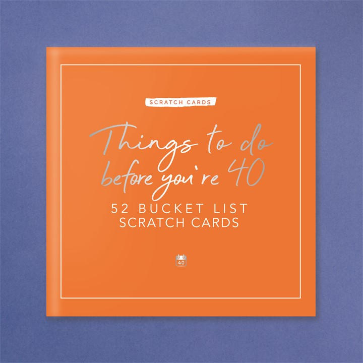 Gift Republic  Orange Things To Do Before Youre 40 Bucket List Scratch, Sports Direct