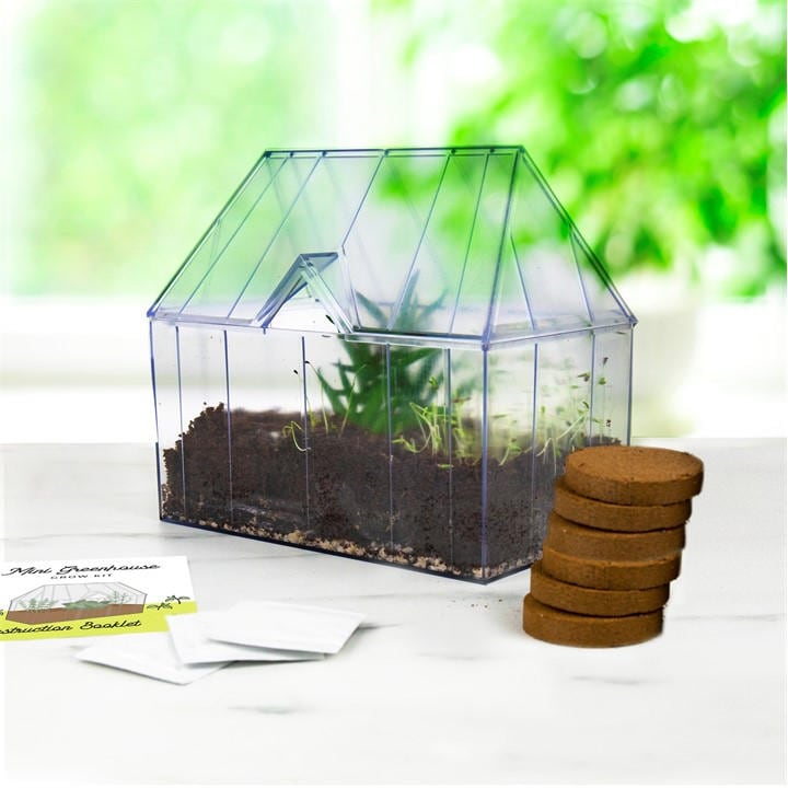 Gift Republic  White Mini Greenhouse Grow Kit, Sports Direct