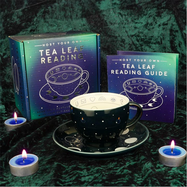 Gift Republic  Blue Tea Leaf Reading Cup And Saucer, Sports Direct