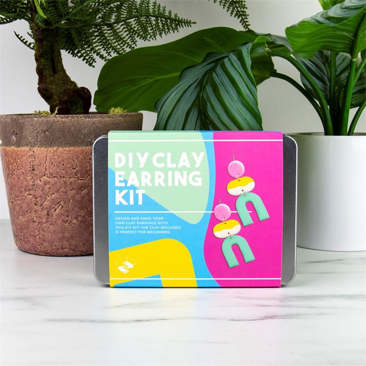 Gift Republic  Kids Pink Diy Clay Earring Kit, Sports Direct