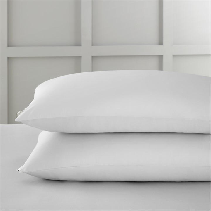 Bianca  Grey 400 Tc Cotton Sateen  Pillowcase Pair in Size Standard, Sports Direct
