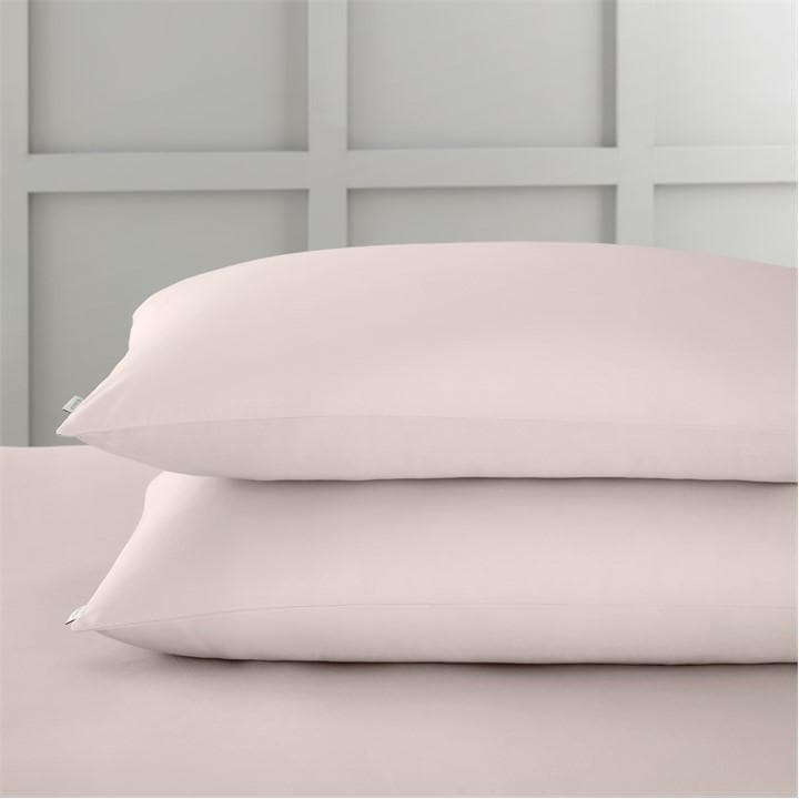 Bianca  Pink 400 Tc Cotton Sateen  Pillowcase Pair in Size Standard, Sports Direct