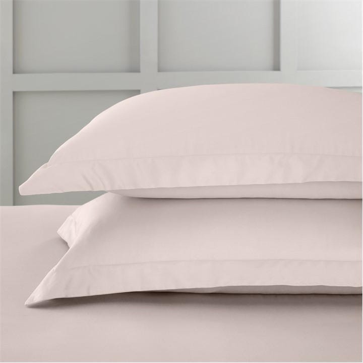 Bianca  Pink 400 Tc Cotton Sateen Oxford Pillowcase Pair, Sports Direct