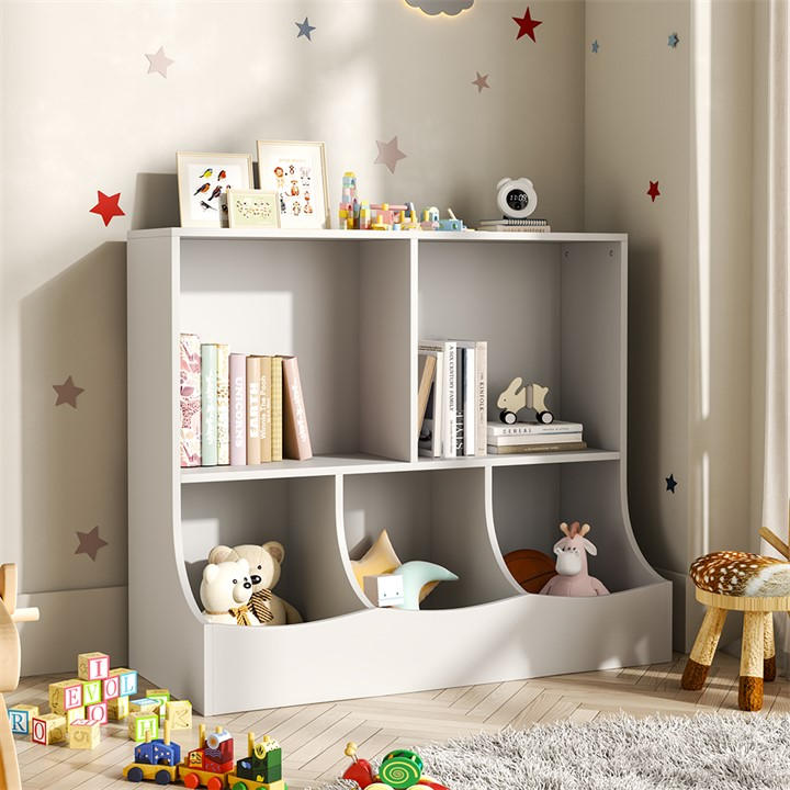 Kabinet Uk  White 2-Tier Open Style Toy And Book Storage Cabinet, Sports Direct