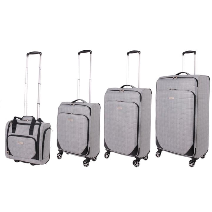 Wales    The Newbury Soft Shell Hold Luggage And Cabin Case, Football by London Fog in Size 4 PieceSet, Sports Direct