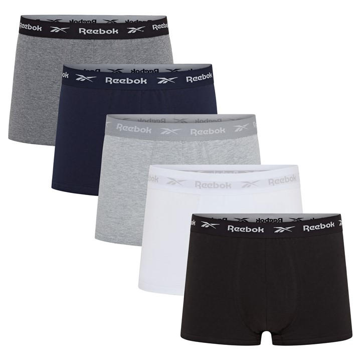 Reebok Men's  5 Pack Trunks in Size L, Sports Direct