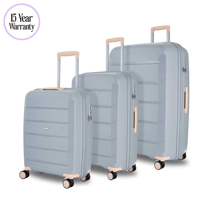 Rock  Grey Tulum Suitcase /Peach in Size L, Sports Direct