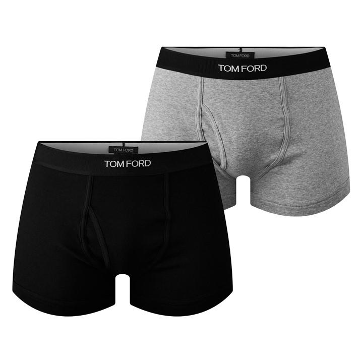 Tom Ford Men's  Plain Cotton Boxer Briefs, 2-Pack in Size 2XL, Sports Direct