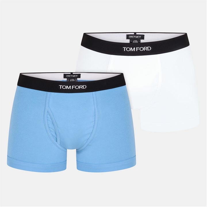 Tom Ford Men's  Plain Cotton Boxer Briefs, 2-Pack in Size L, Sports Direct