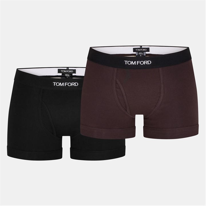 Tom Ford Men's Multi Plain Cotton Boxer Briefs, 2-Pack