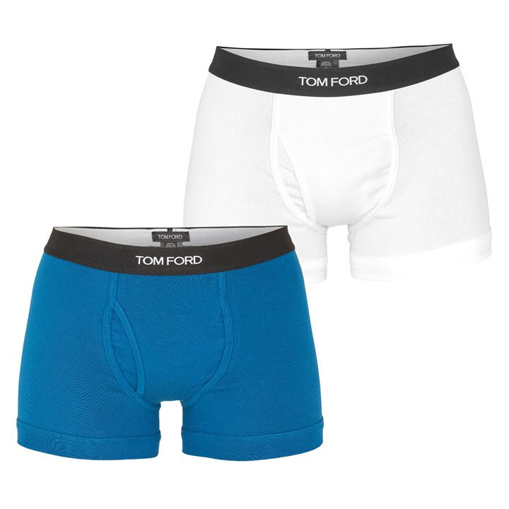 Tom Ford Men's  Plain Cotton Boxer Briefs, 2-Pack in Size XL, Sports Direct