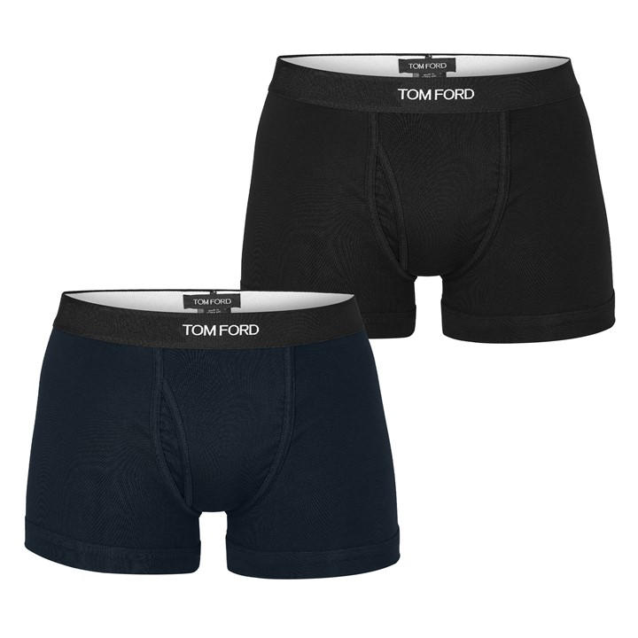 Tom Ford Men's  Plain Cotton Boxer Briefs, 2-Pack in Size L, Sports Direct