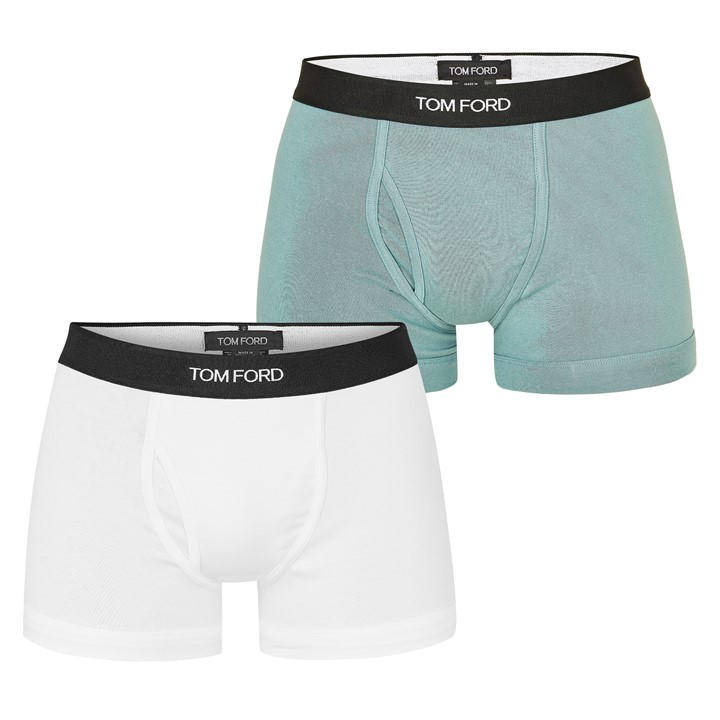 Tom Ford Men's Multi Plain Cotton Boxer Briefs, 2-Pack