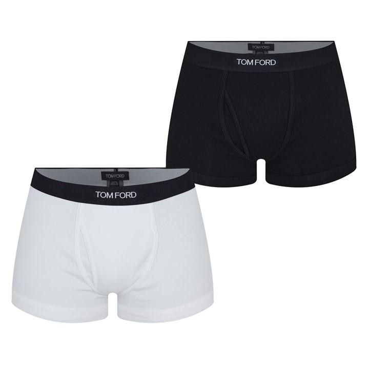 Tom Ford Men's  Plain Cotton Boxer Briefs, 2-Pack in Size XL, Sports Direct