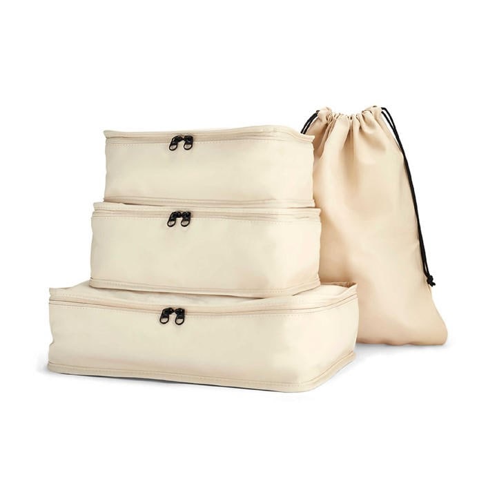 Rock  Beige Packing Cubes Set Of 4, Sports Direct