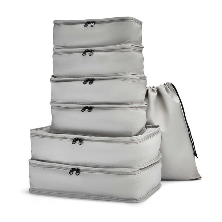 Rock  Grey Packing Cubes Set Of 7 in Size 7pc Set, Sports Direct