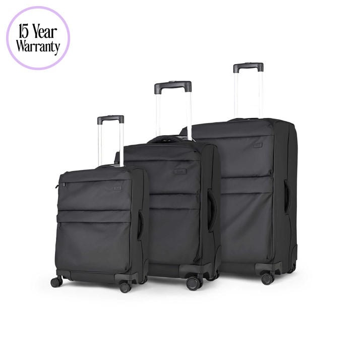 Rock Black Juniper 8 Wheel Softshell Suitcase Small - Image 2