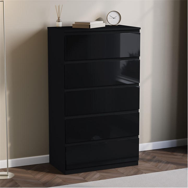 Forest    Glinton High Gloss  Chest, Football by Lassic in Size 5 Drawer, Sports Direct