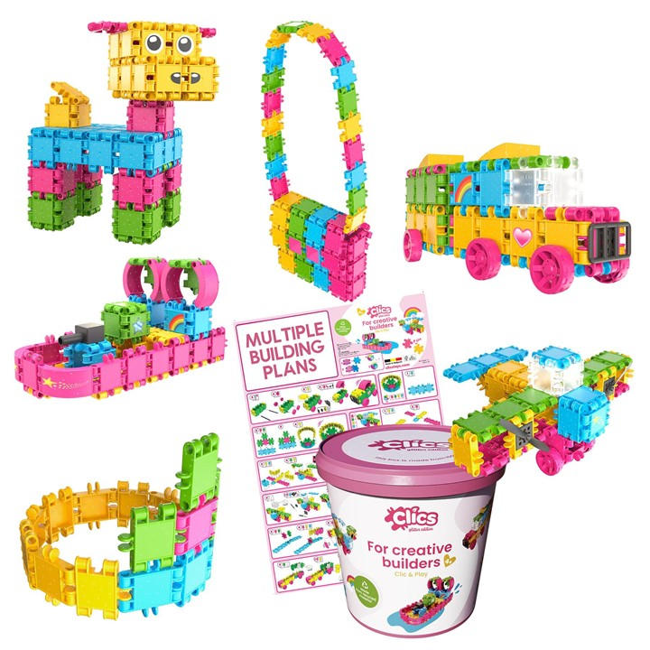 Clics Unisex Kids Multi Bucket 8 In 1 - Glitter