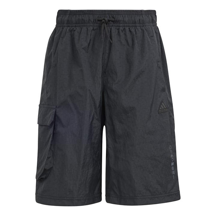 Adidas  Kids Black Woven Tracksuit Shorts in Size 11 - 12 Years, Sports Direct