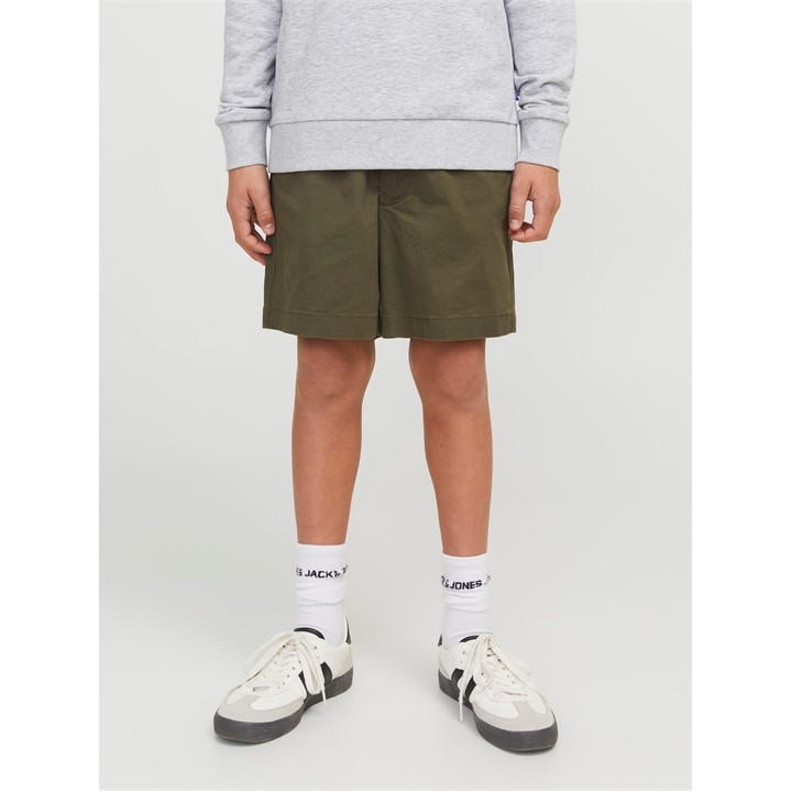 Jack And Jones Boys Green Kids' Stretch Woven Tracksuit Shorts in Size 11 - 12 Years, Sports Direct