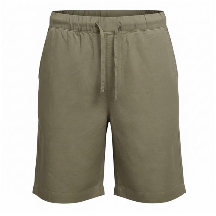 Jack Wills Men's Green Linen-Blend Drawstring Woven Tracksuit Shorts in Size M, Sports Direct