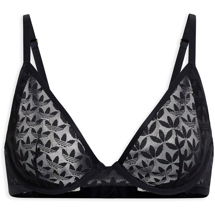 Adidas Originals Women's Black Plunge Bra in Size 34C, Sports Direct