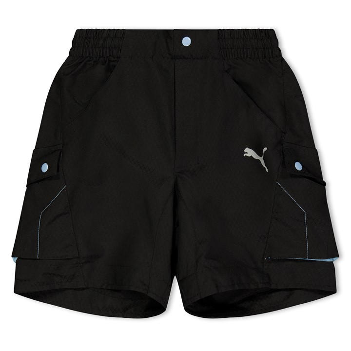 Puma Boys Black Bermuda Short  in Size 7 - 8 Years, Sports Direct