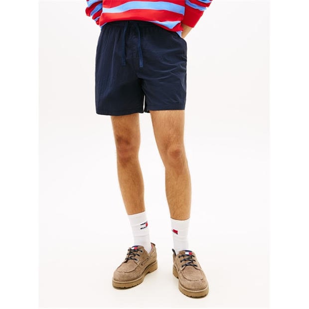 Dark Night Navy - Tommy Jeans - Men's Woven Tracksuit Shorts