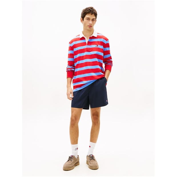 Dark Night Navy - Tommy Jeans - Men's Woven Tracksuit Shorts