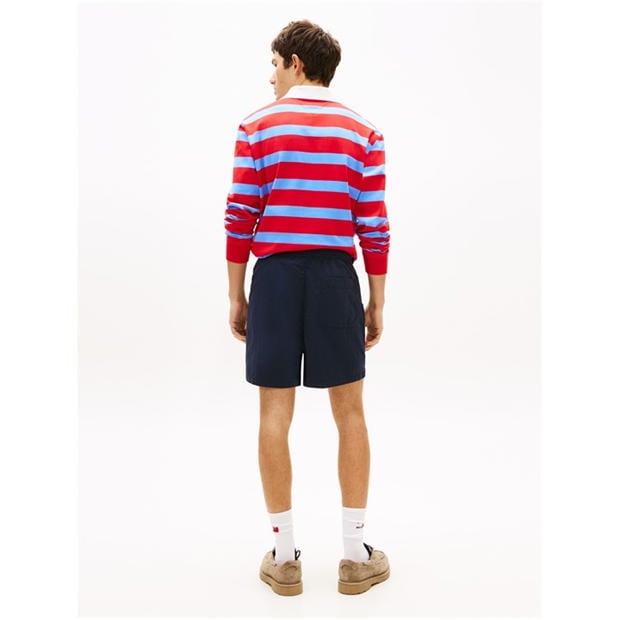 Dark Night Navy - Tommy Jeans - Men's Woven Tracksuit Shorts