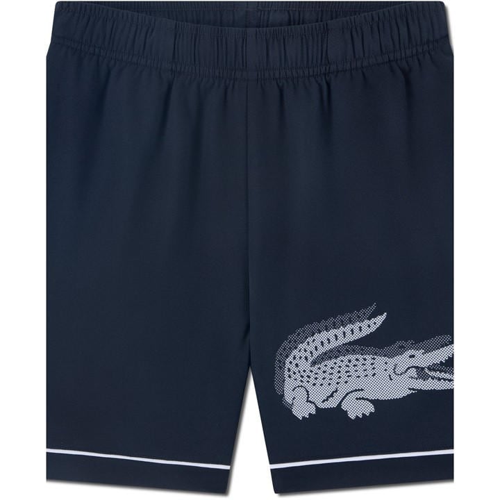 Lacoste Boys Black Kids' Woven Tracksuit Shorts in Size 9 - 10 Years, Sports Direct
