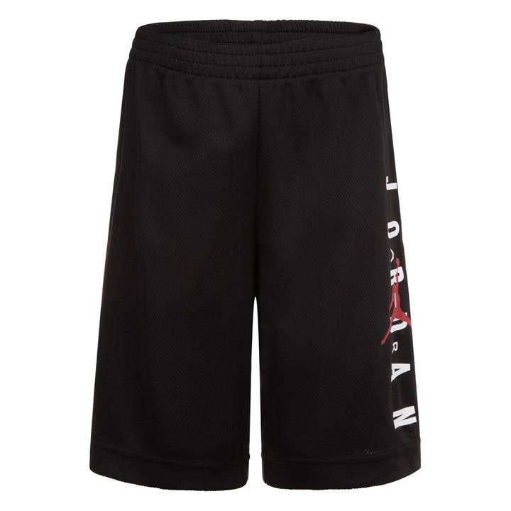 Air Jordan Boys Black Kids' Mesh Tracksuit Shorts in Size 7 - 8 Years, Sports Direct