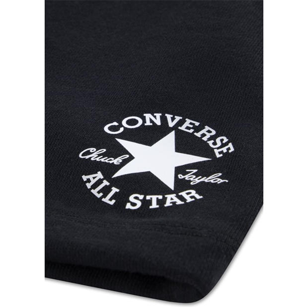 Black - Converse - Kids' Woven Tracksuit Shorts