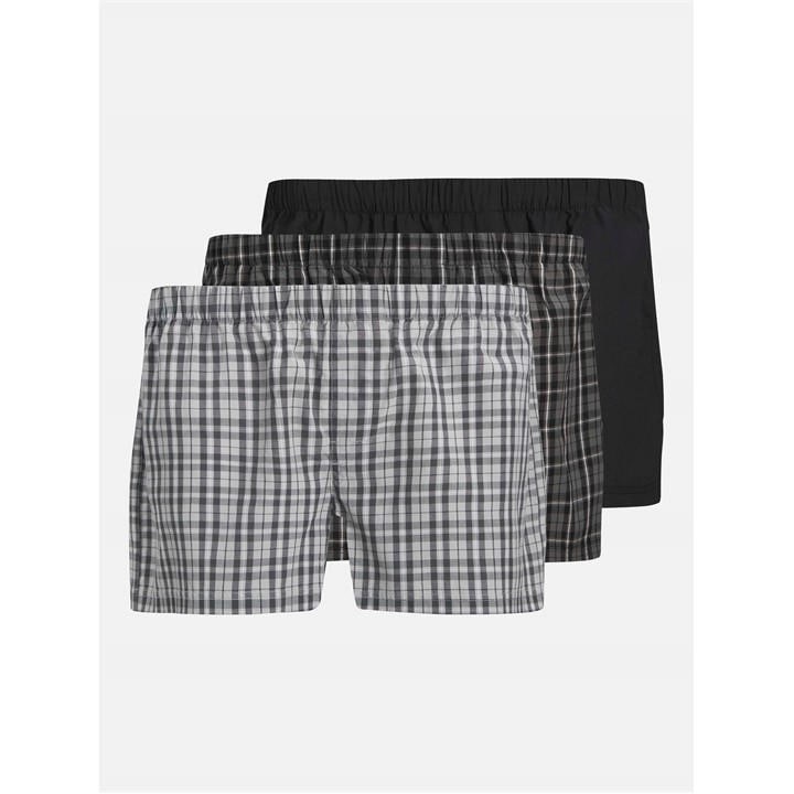Jack & Jones Men's Black Boxer Shorts Milano (X3) - Image 3