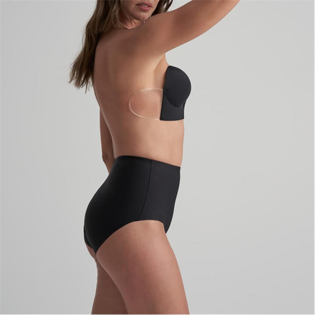 Black - Bye Bra - Adhesive Seamless U Bra