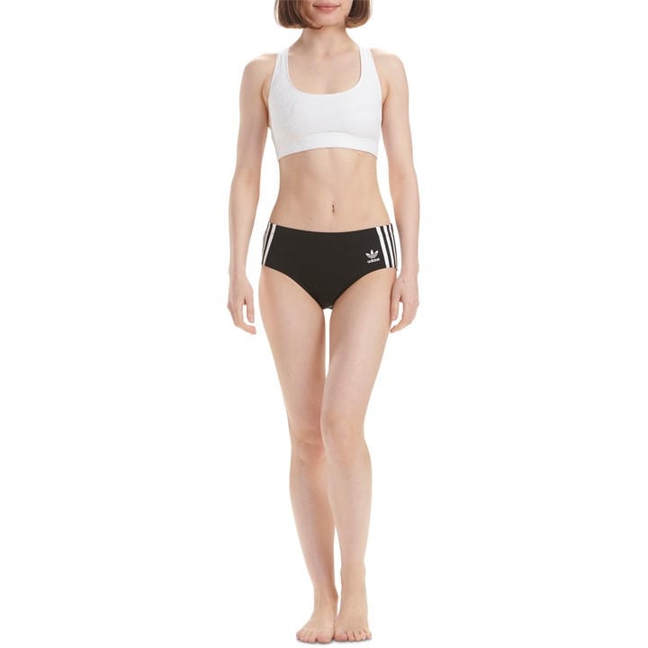 Adidas Originals Women's Black Hipster Briefs in Size 12, Sports Direct