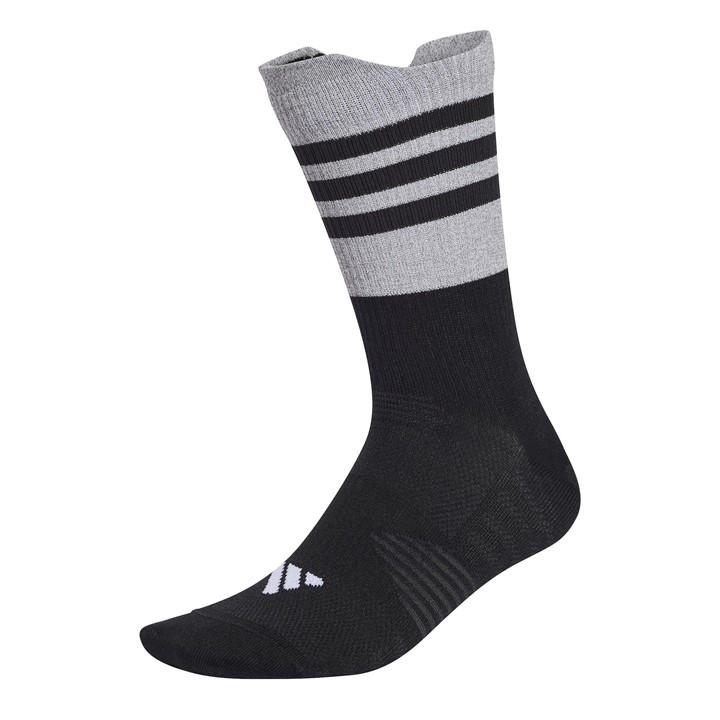 Adidas Men's Black Reflective Running Crew Sock in Size 4 -8, Sports Direct