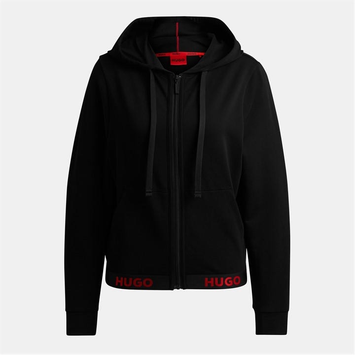 Hugo Women's Black Logo Hoodie in Size 10, Sports Direct