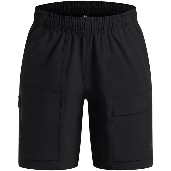Under Armour Boys Black Ua Unstoppable Woven Shorts in Size 13 - 14 Years, Sports Direct