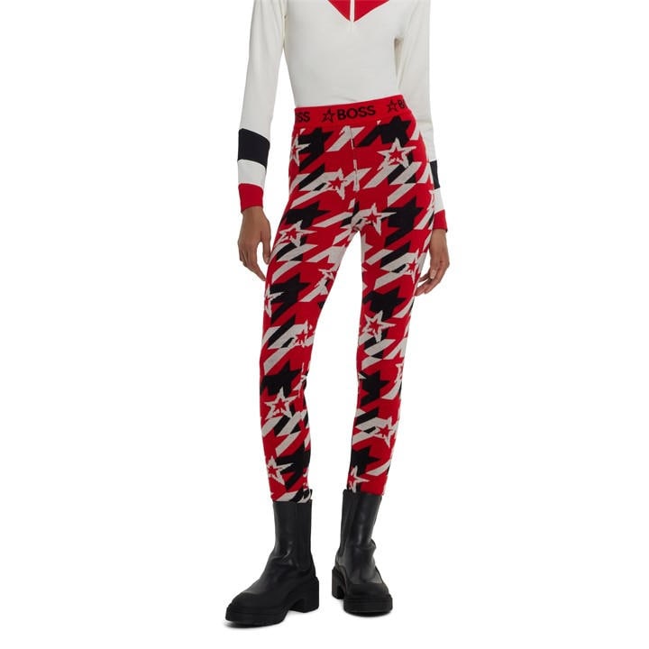 Boss Women's Red Baselayer Leggings in Size 8, Sports Direct