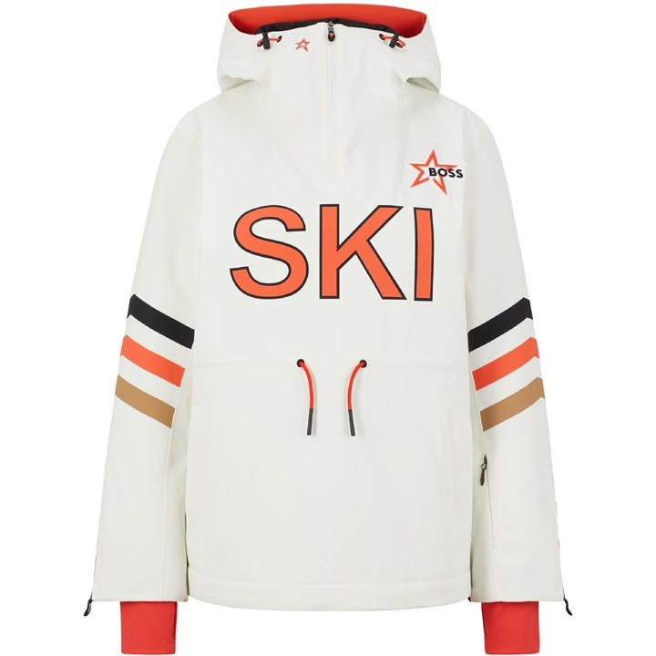 Boss Women's White Weather-Resistant Insulated Ski Jacket in Size 14, Sports Direct