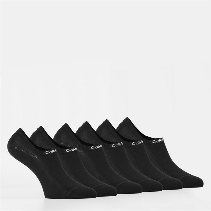 Calvin Klein Women's Black Invisible Trainer Socks in Size 4 -8, Sports Direct
